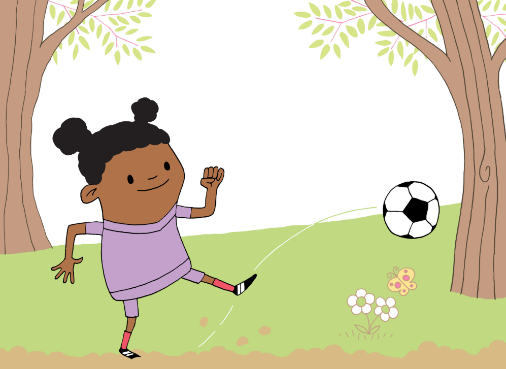 Original illustration by Tom Chitty for My Little Dream Team illustrating how personalised books build children's self-esteem