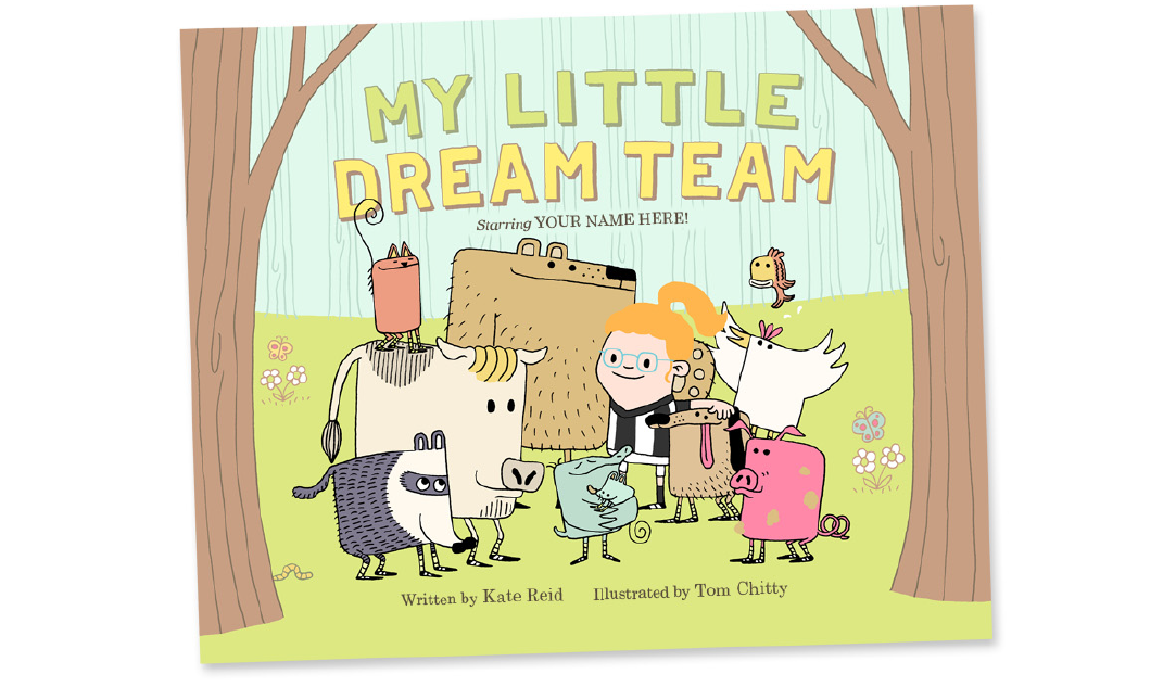 PTA Fundraising Ideas - My Little Dream Team personalised picture book.